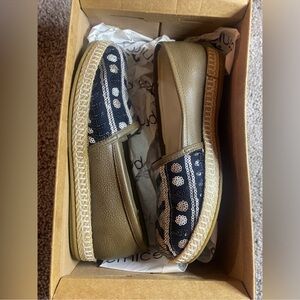 Polka Dot Espadrille Flats